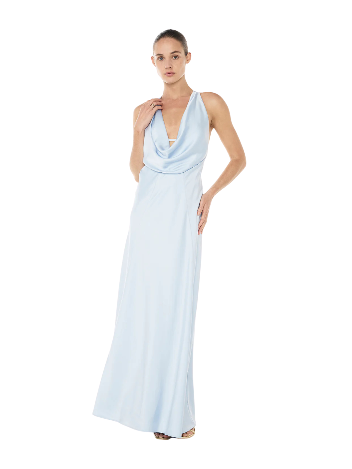 Charmed Cowl Dress - Blue