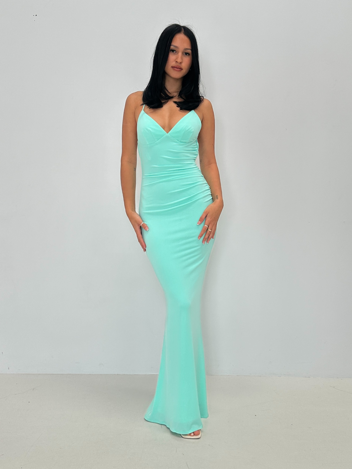 Katie May | Talladega Gown - Aqua | Loan That Label