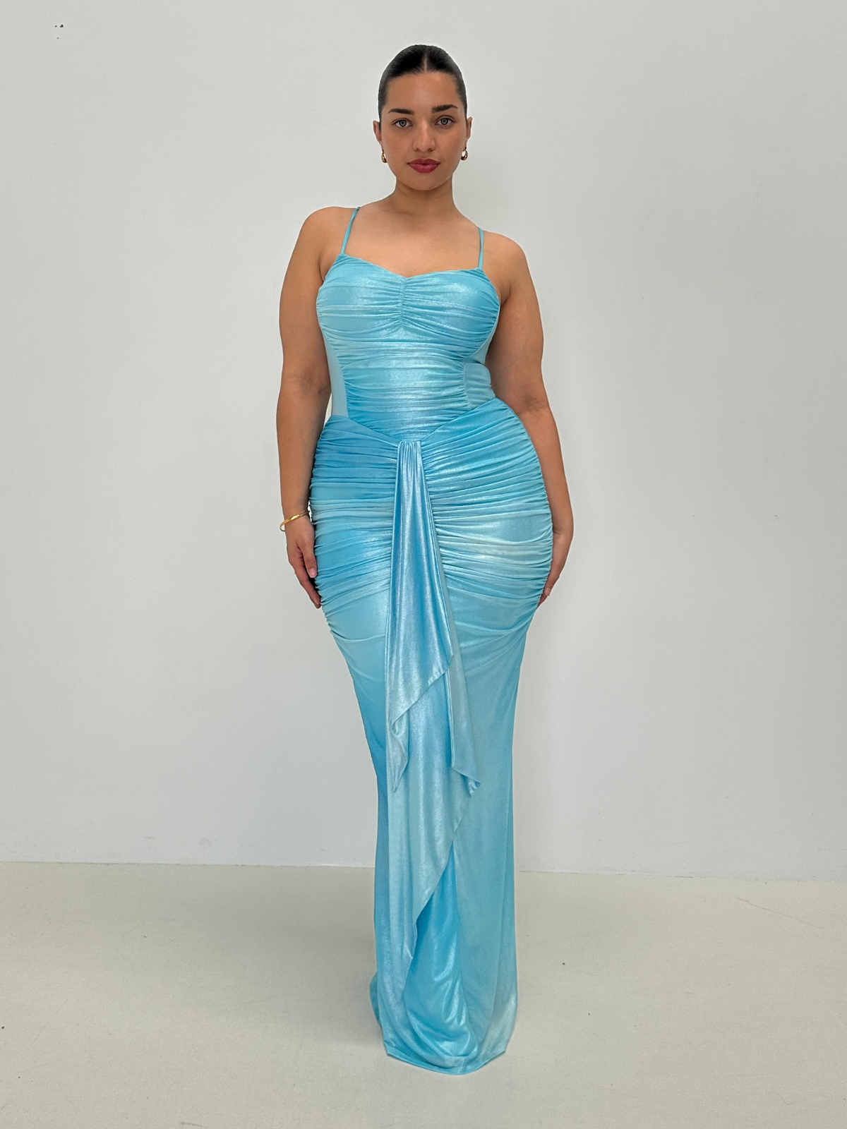 AFRM | Azula Dress - Blue | Loan That Label