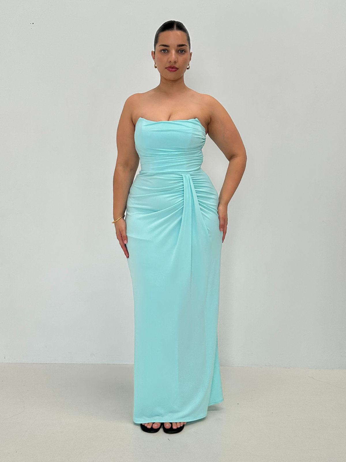 Katie May | Ashanti Gown - Aqua | Loan That Label