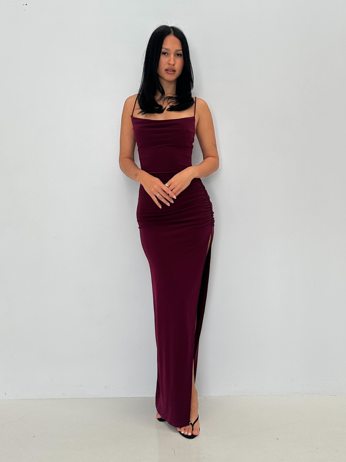 LOVERS AND FRIENDS | Odessa Gown - Wine | Loan That Label
