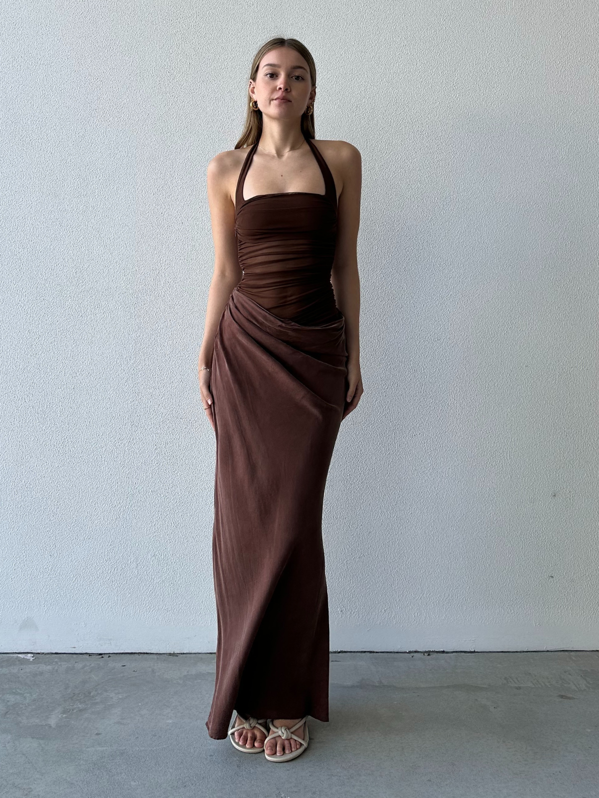 gold embellished dress maxi Perri Dress – Retrofete