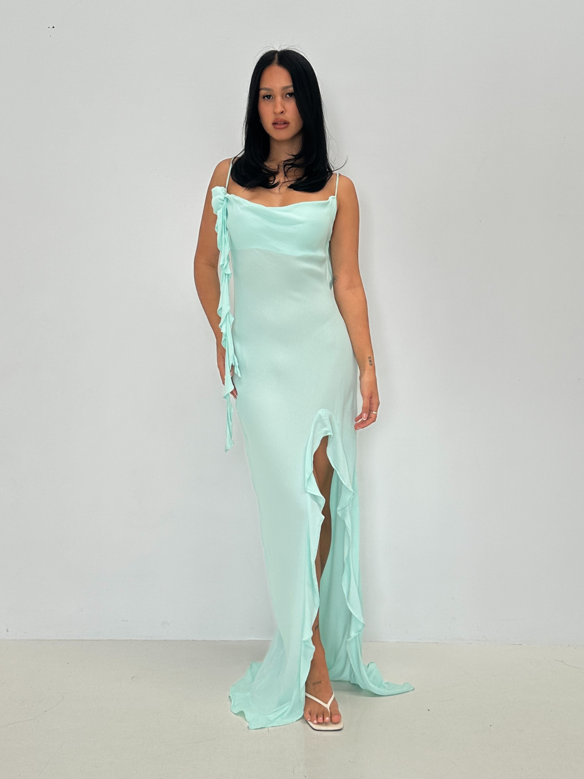 AFRM | Rizzo Maxi - Aqua | Loan That Label
