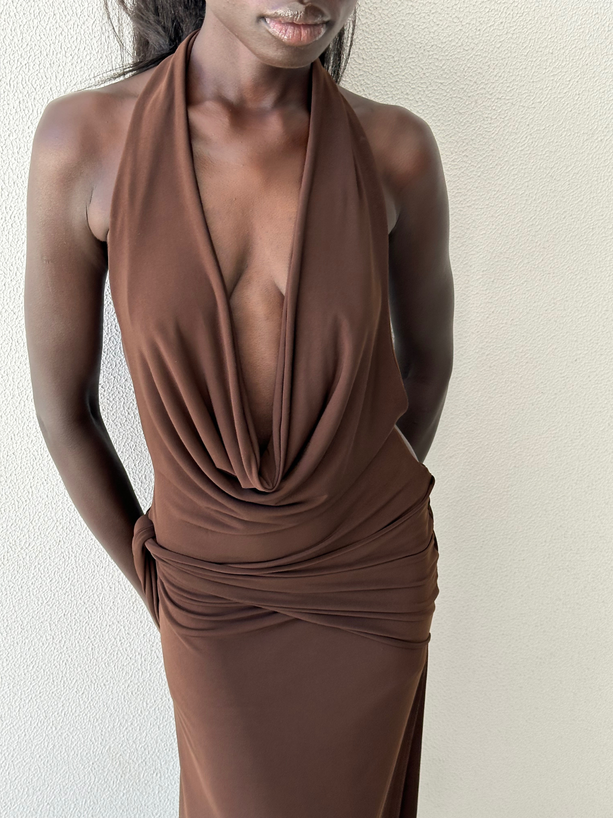 Nadia Dress - Brown