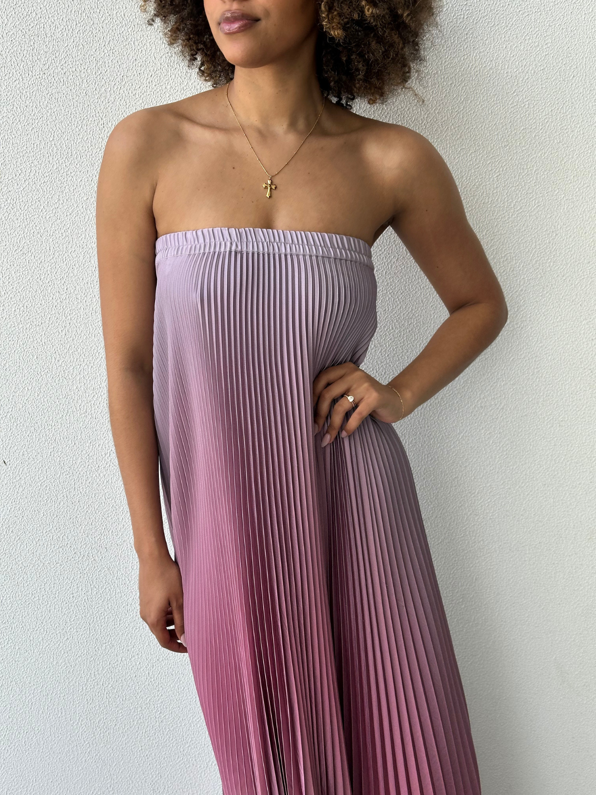 Bisous Strapless Gown - Mauve