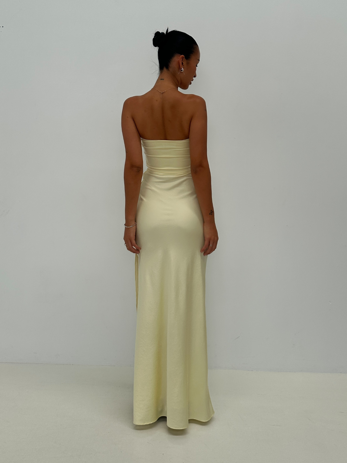 Eternity Strapless Dress - Lemon