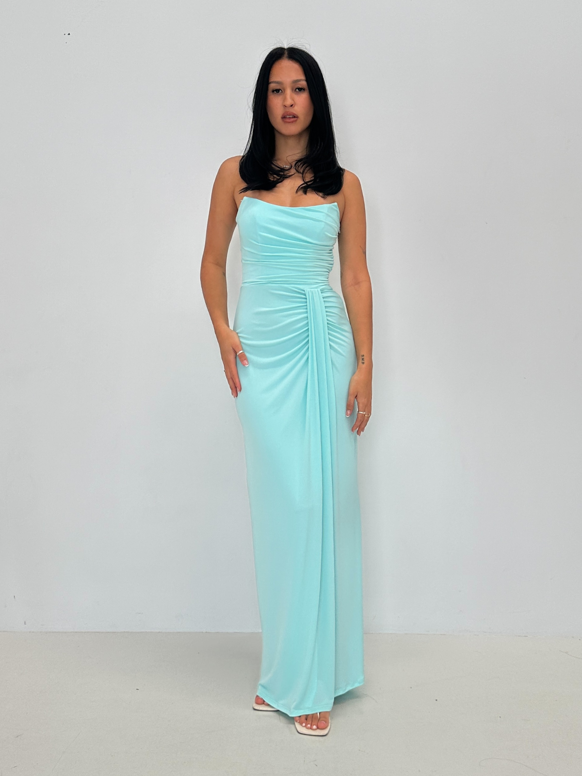 Katie May | Ashanti Gown - Aqua | Loan That Label