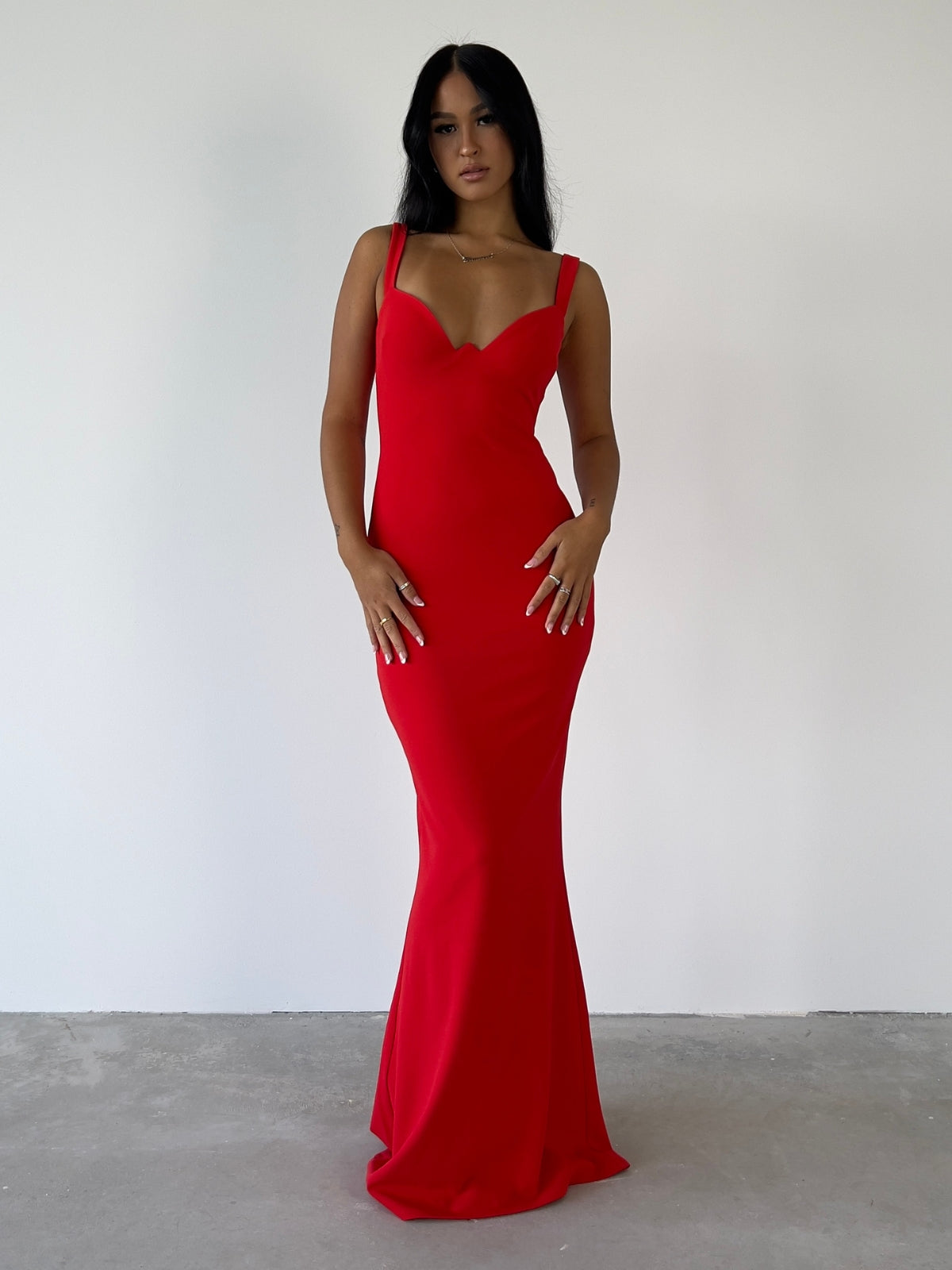 red nookie dress Red Paris Lace Midi Dress By Nookie