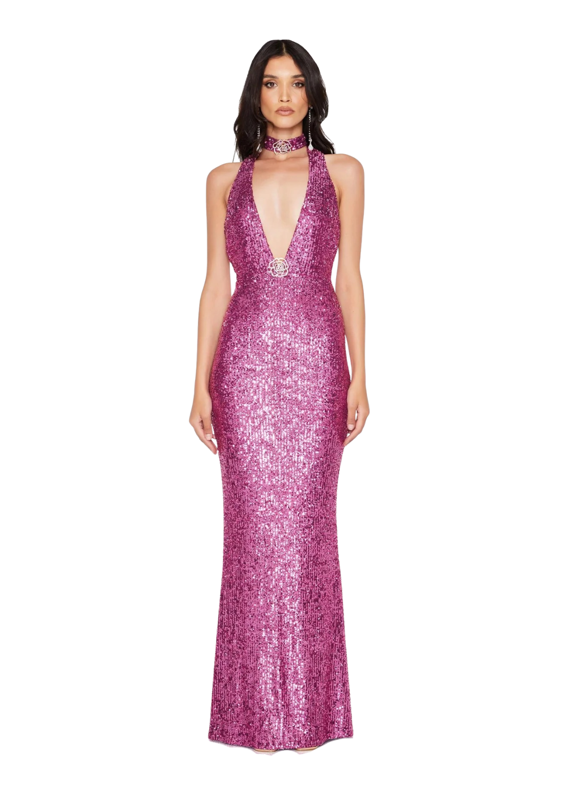 Rosalia Gown - Magenta