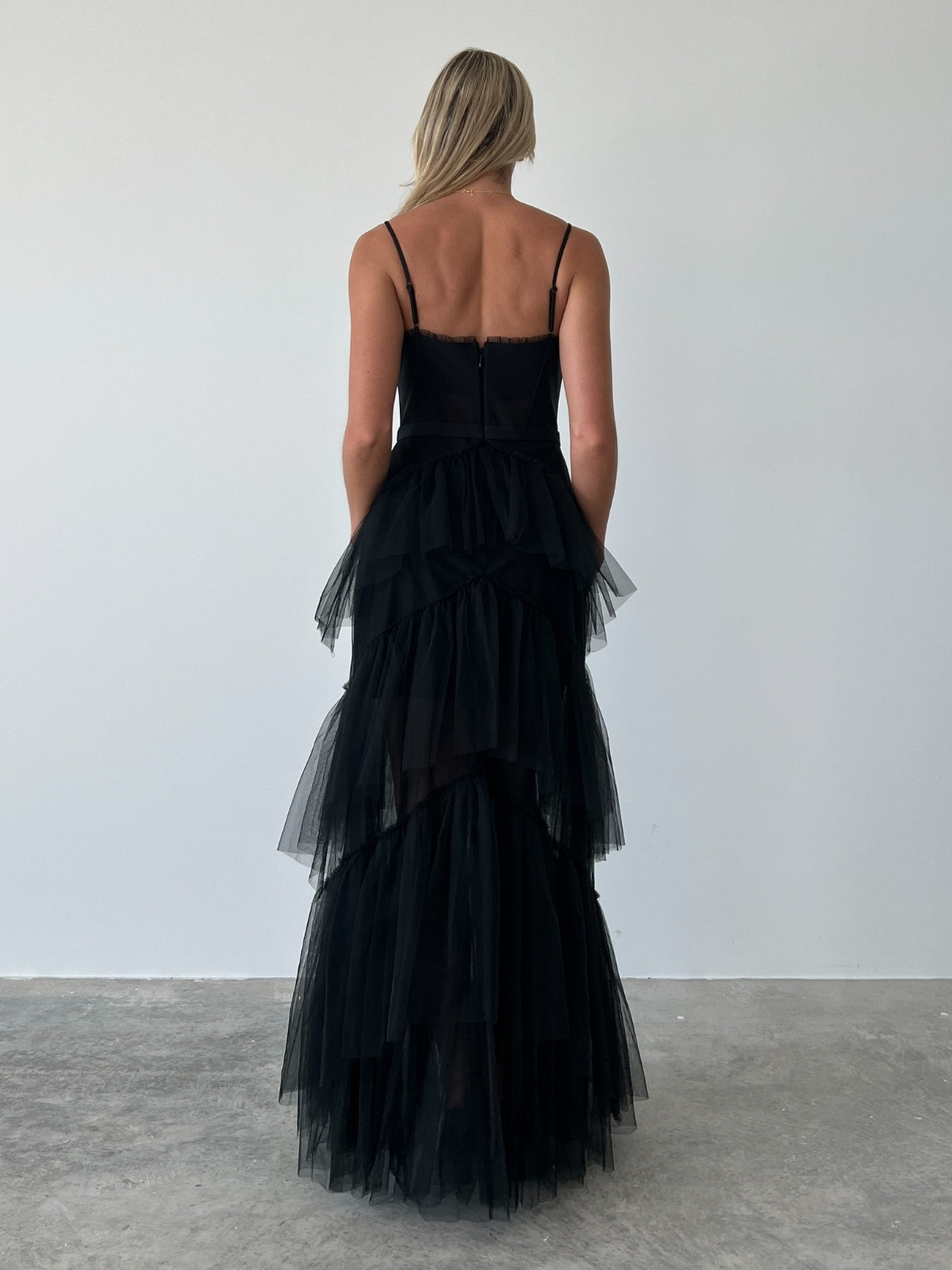 BCBGMAXAZRIA | Tulle Gown - Black | Loan That Label