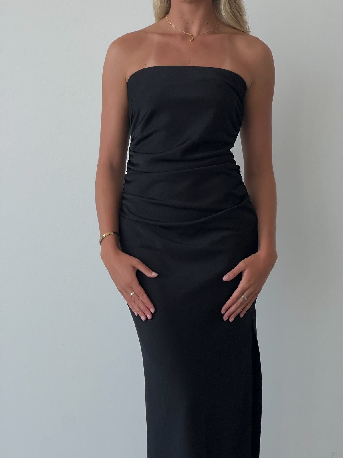 Bec + Bridge | Eternity Strapless Dress - Black | Loan That Label