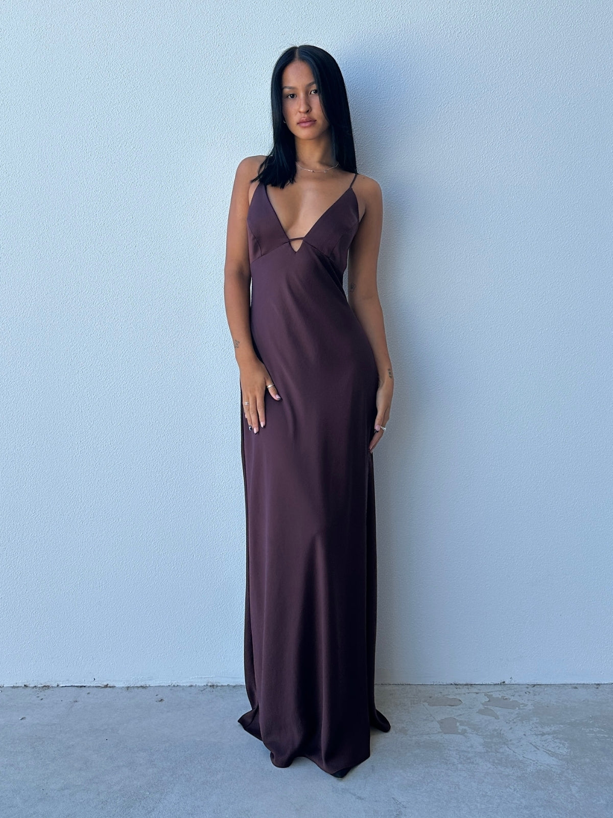 Shine Dress - Brown