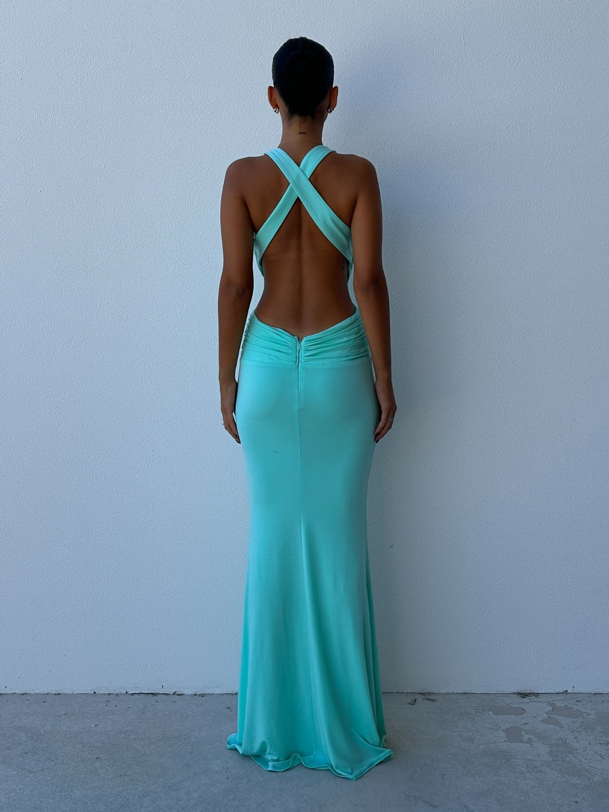 Secret Agent Gown - Aqua