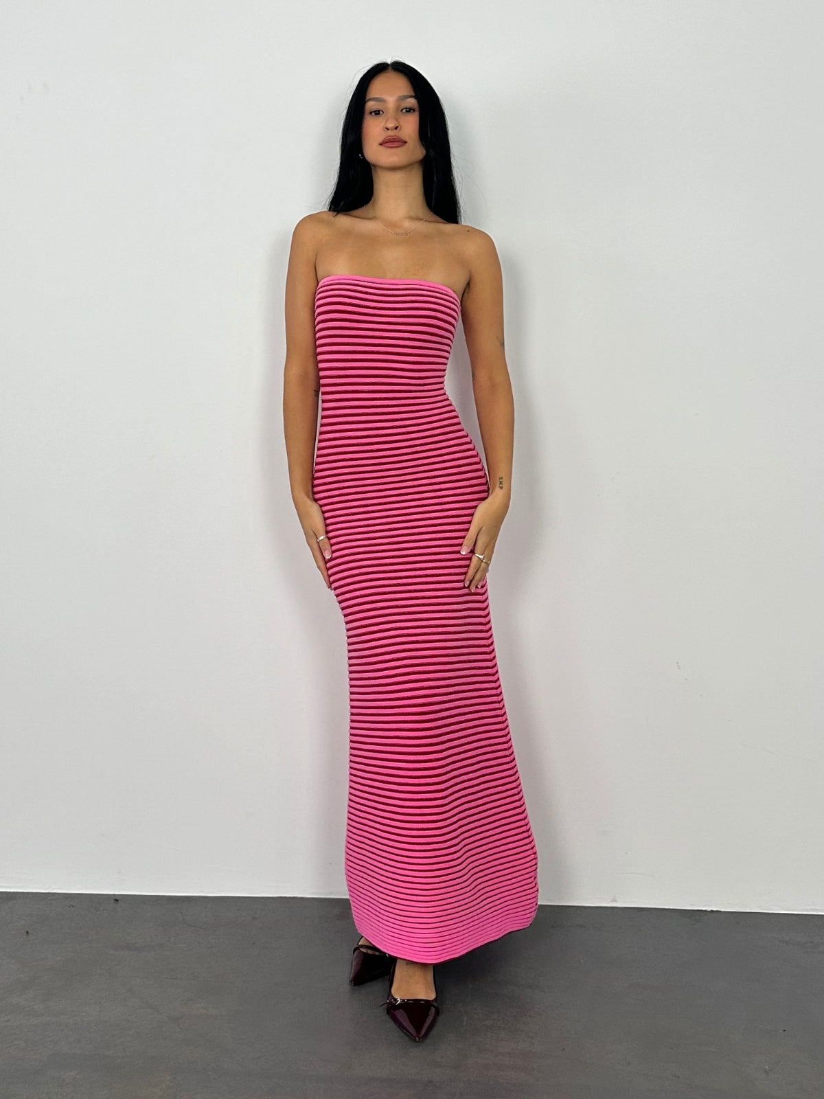 The Wolf Gang | Sunmor Maxi Dress - Pink