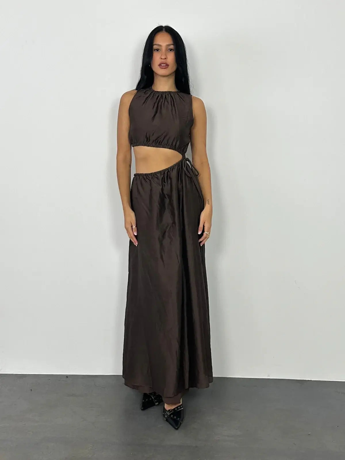 SIR The Label | Anje Dress - Brown | Loan That Label SIR The Label | Anje Dress - Brown | Loan That Label
