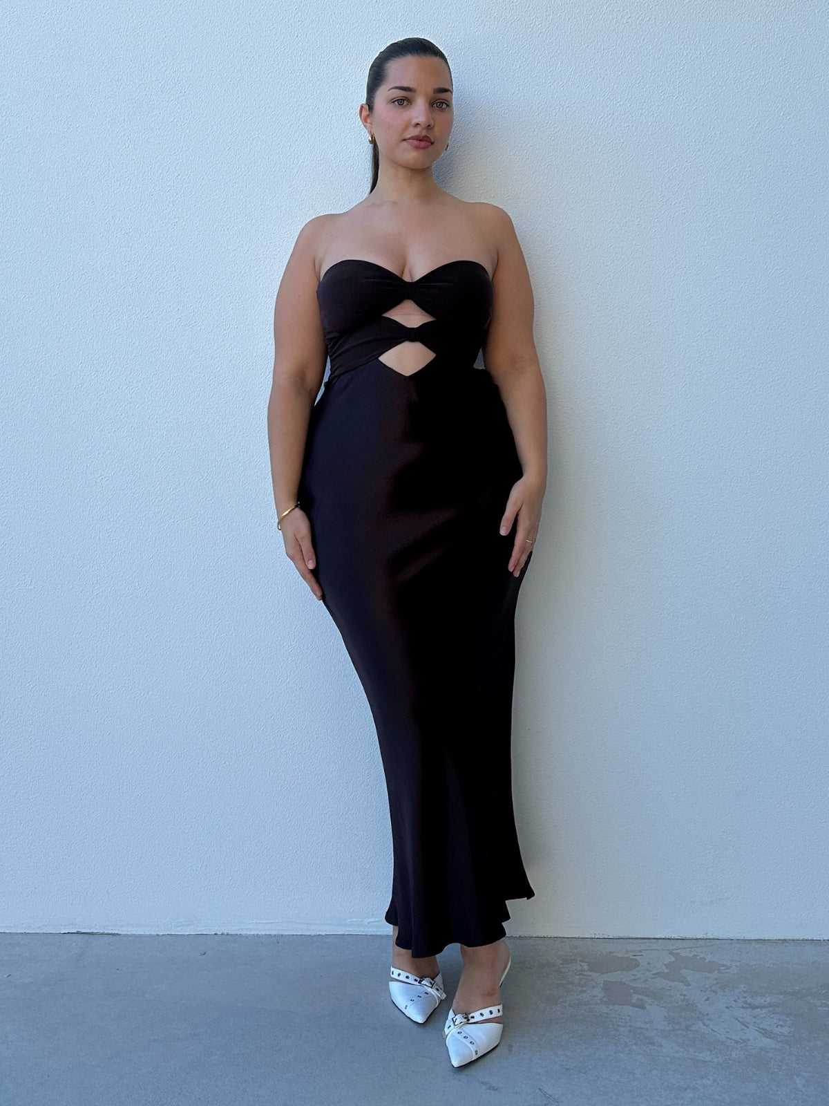 Bec + Bridge | Halle Dress - Chocolate | Loan That Label