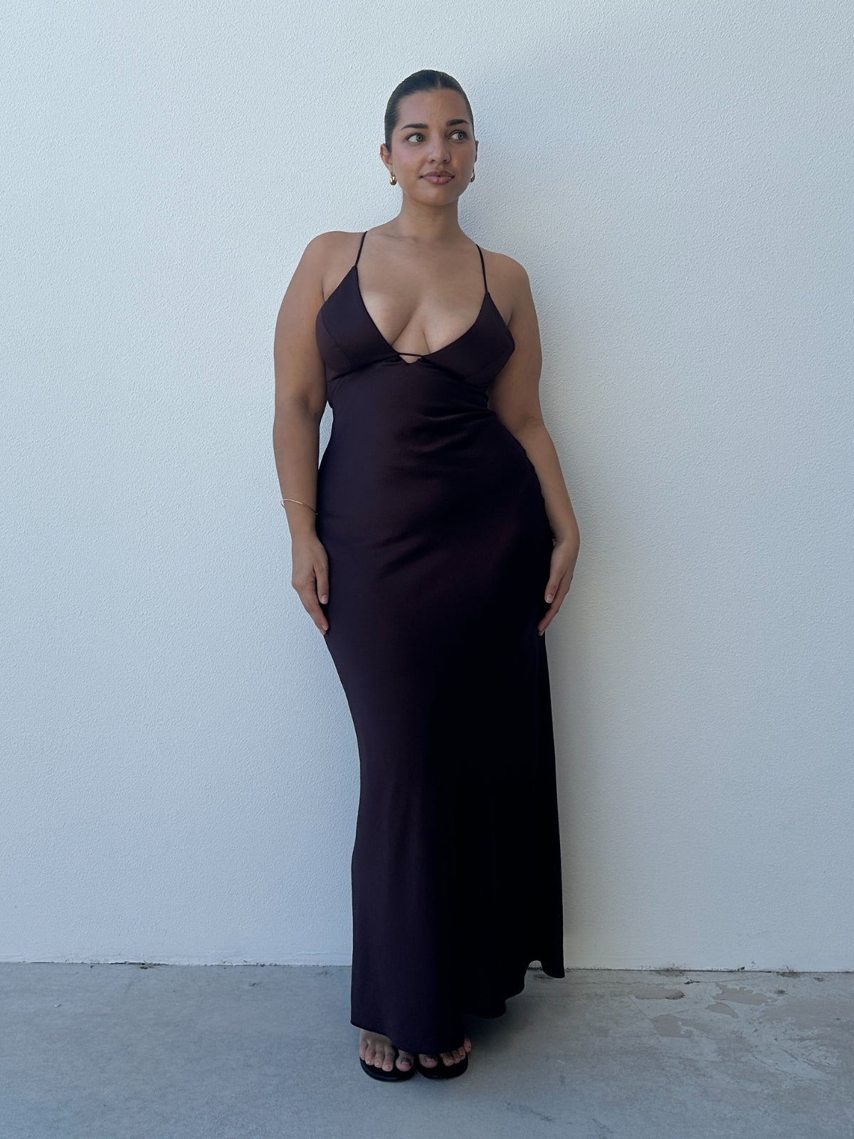 Shine Dress - Brown