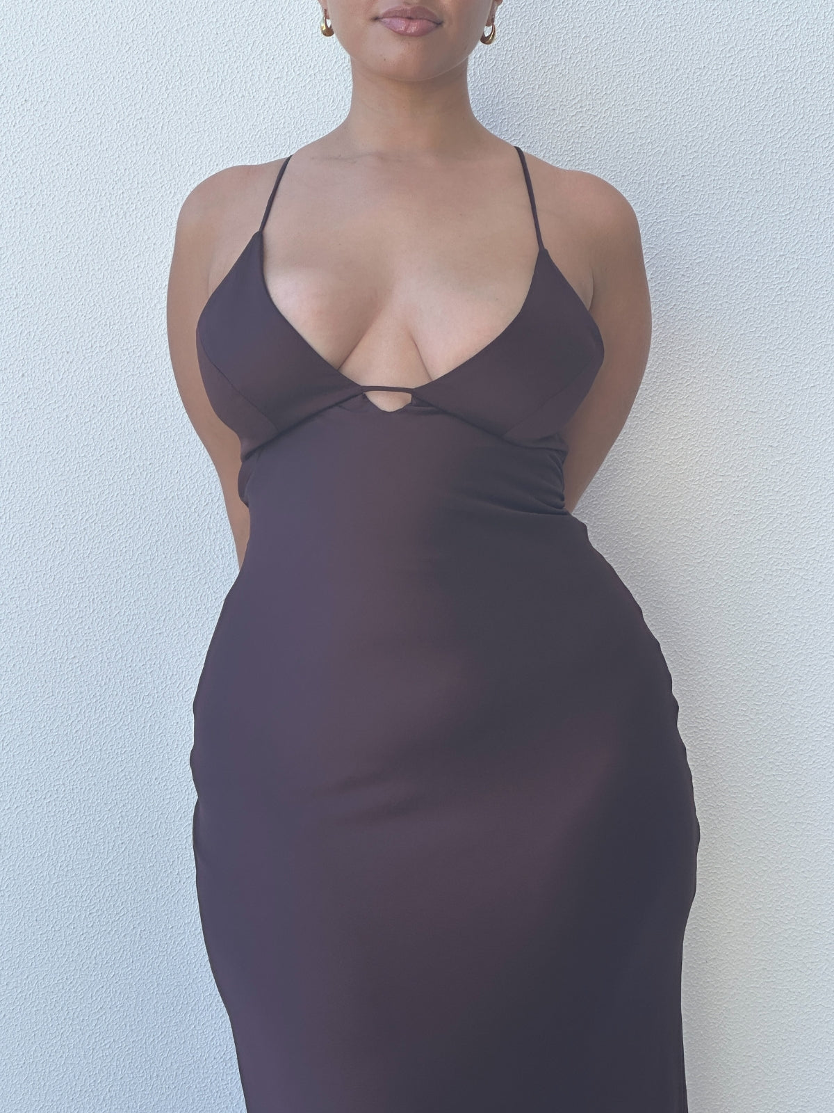 Shine Dress - Brown