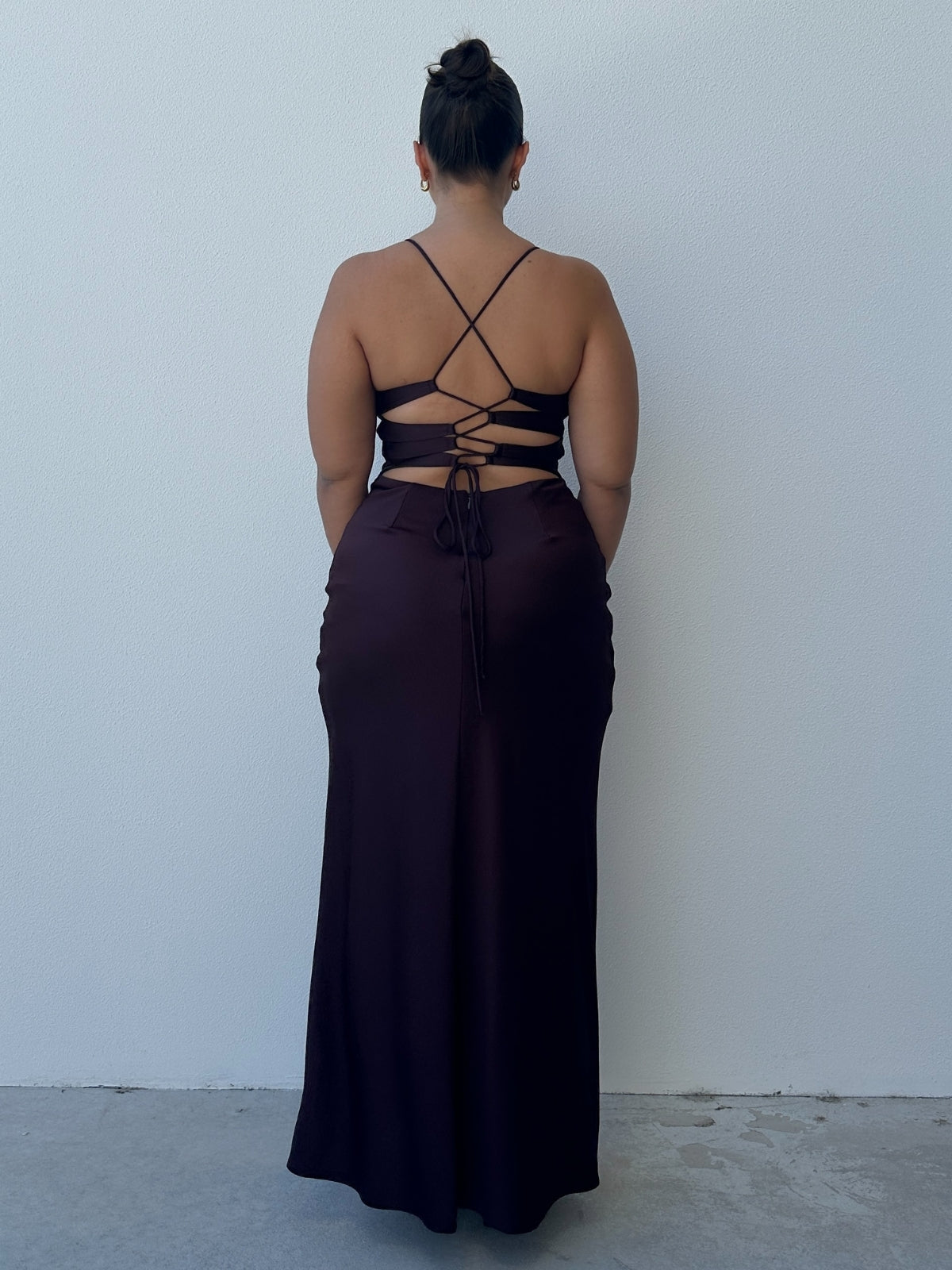 Shine Dress - Brown
