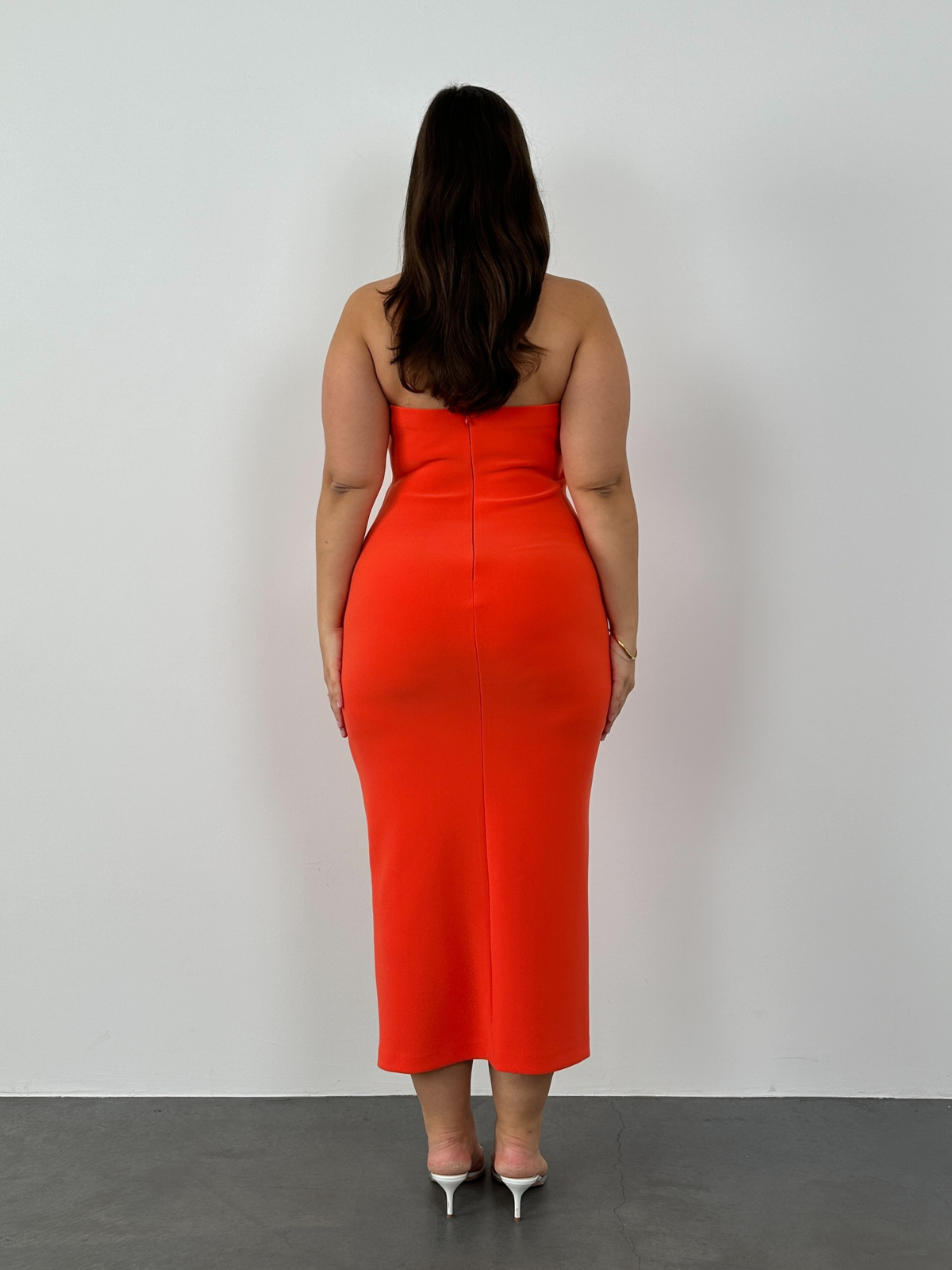 Ulla Midi Dress - Orange