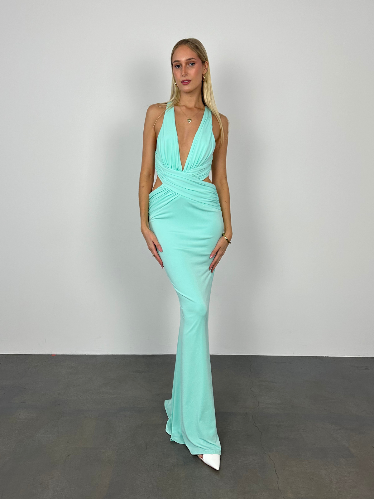 Secret Agent Gown - Aqua