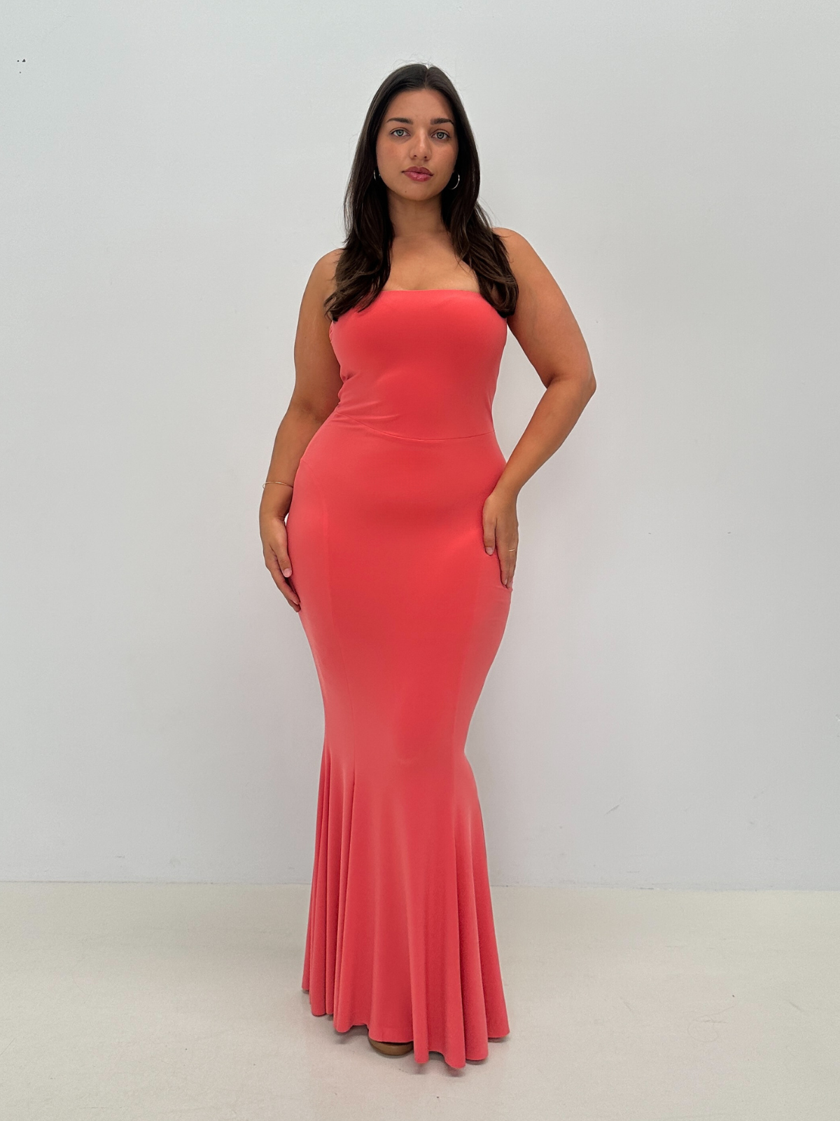 Fishtail Gown - Coral