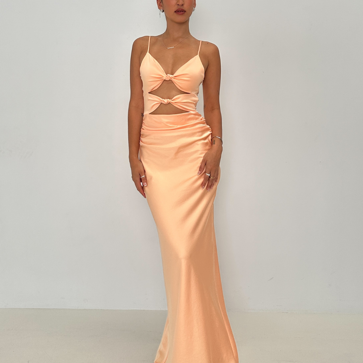 Bec + Bridge | Mari Lou Knot Dress - Peach