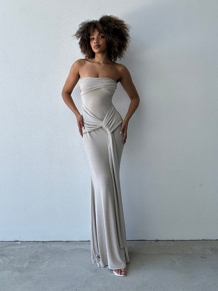 lexi farah dress champagne Mr. Larkin