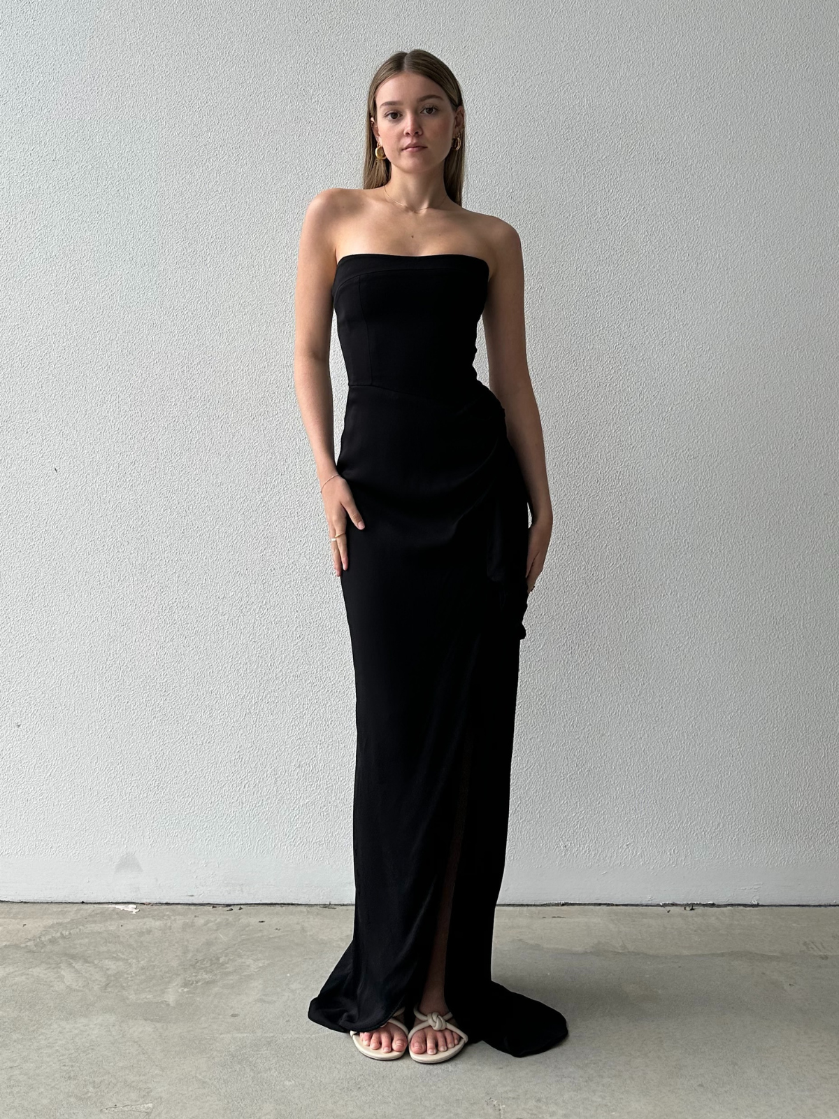 Asymmetrical Gown - Black