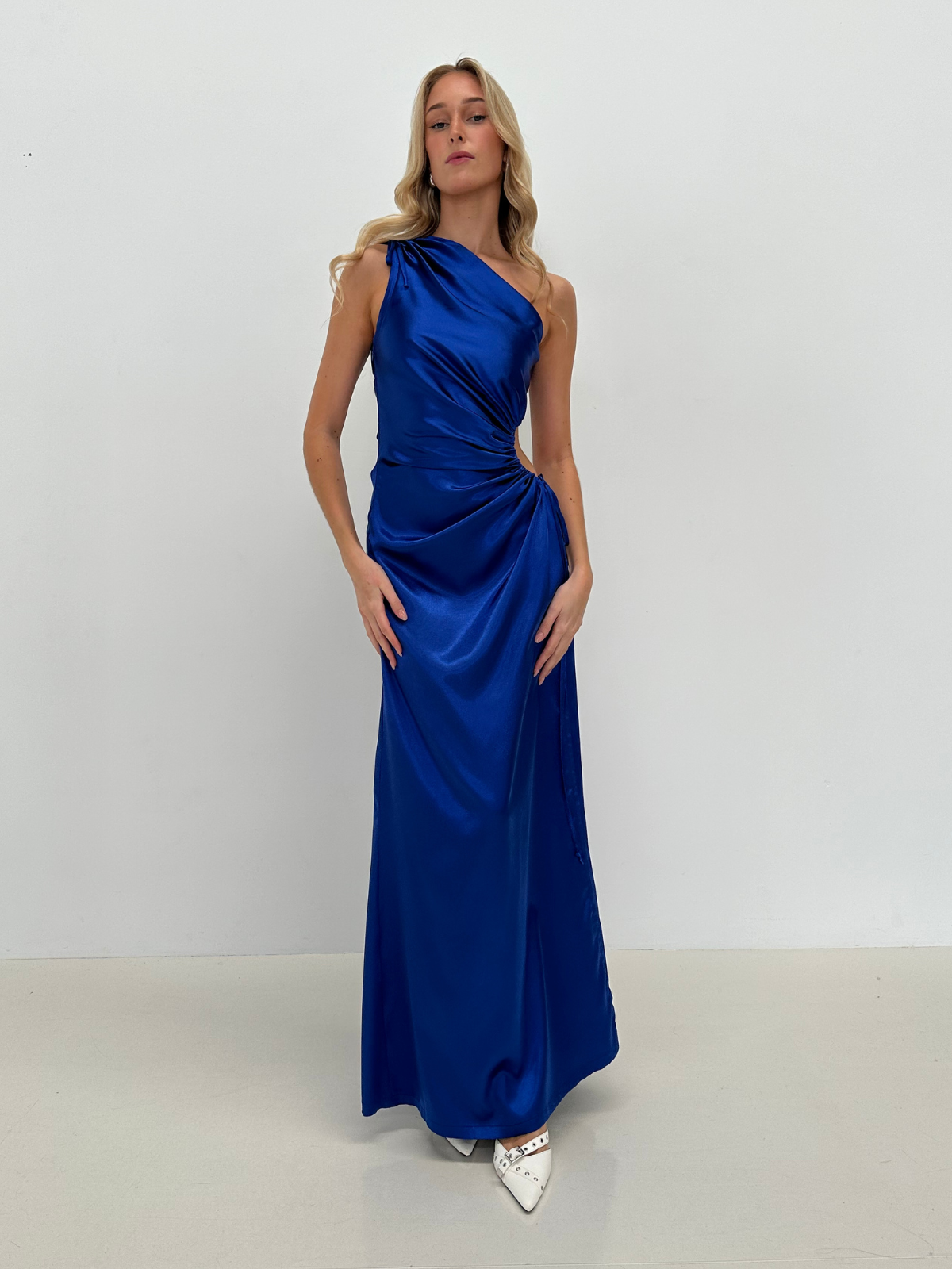 Nour Ocean Dress - Cobalt