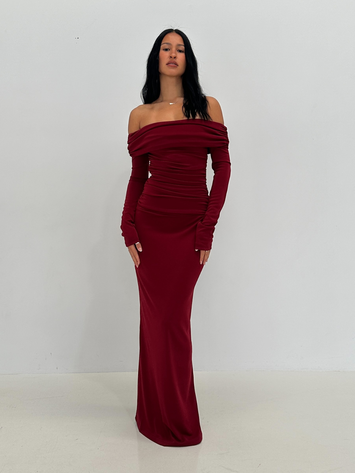 Lorena Dress - Wine