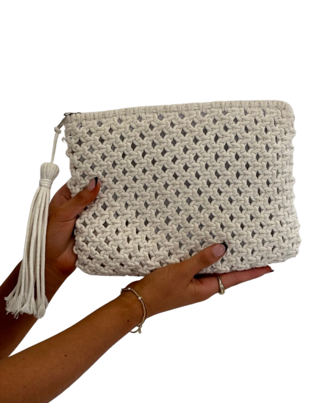 Clutch - Knit White