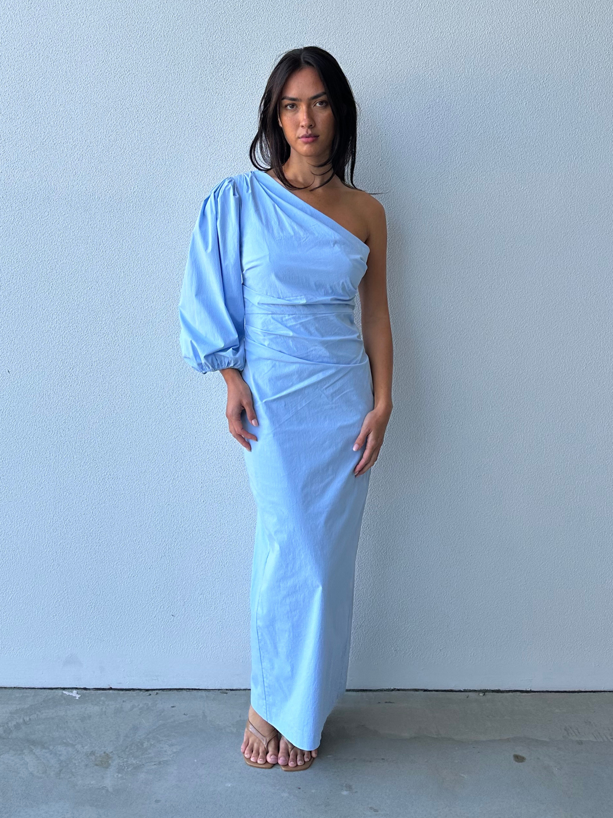 Campbell One Sleeve Maxi - Blue
