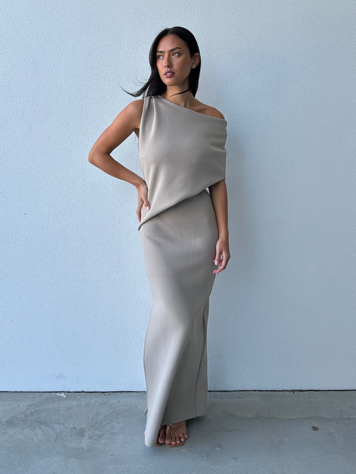 Whitley Dress - Stone