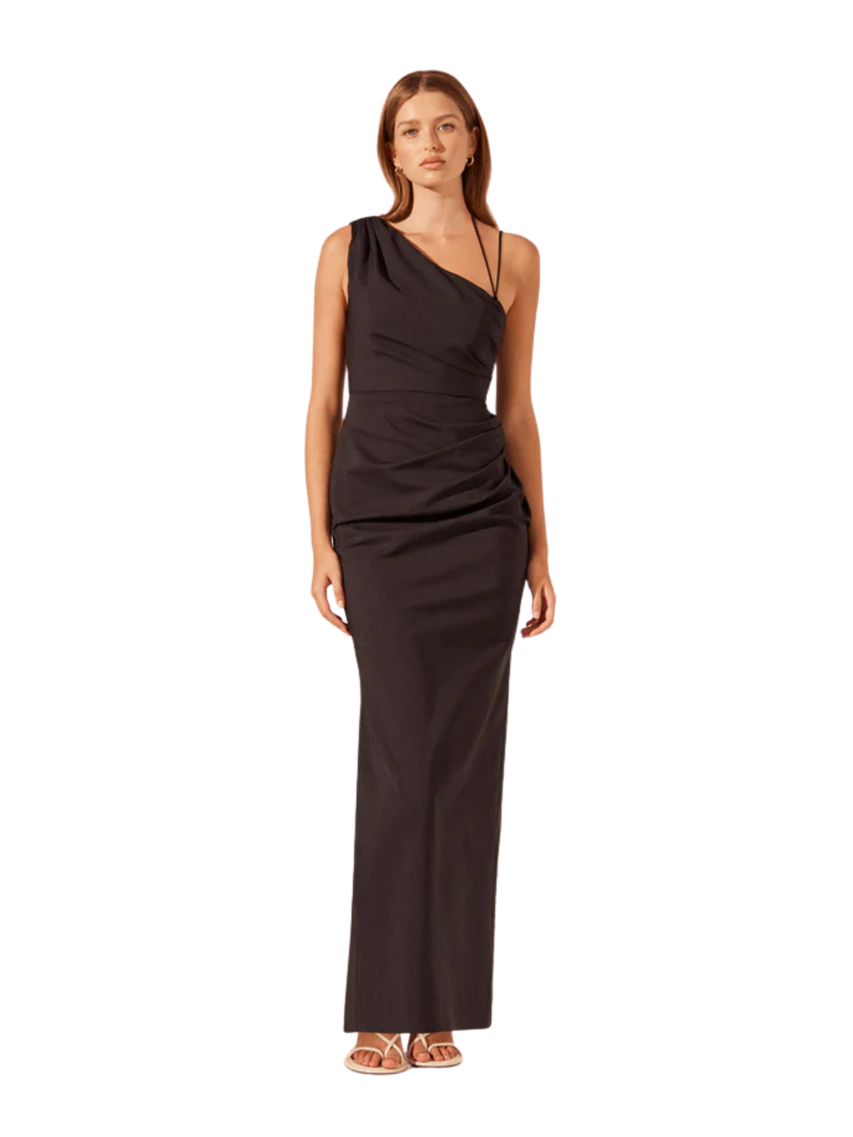 Lani Asymmetrical Gown - Black