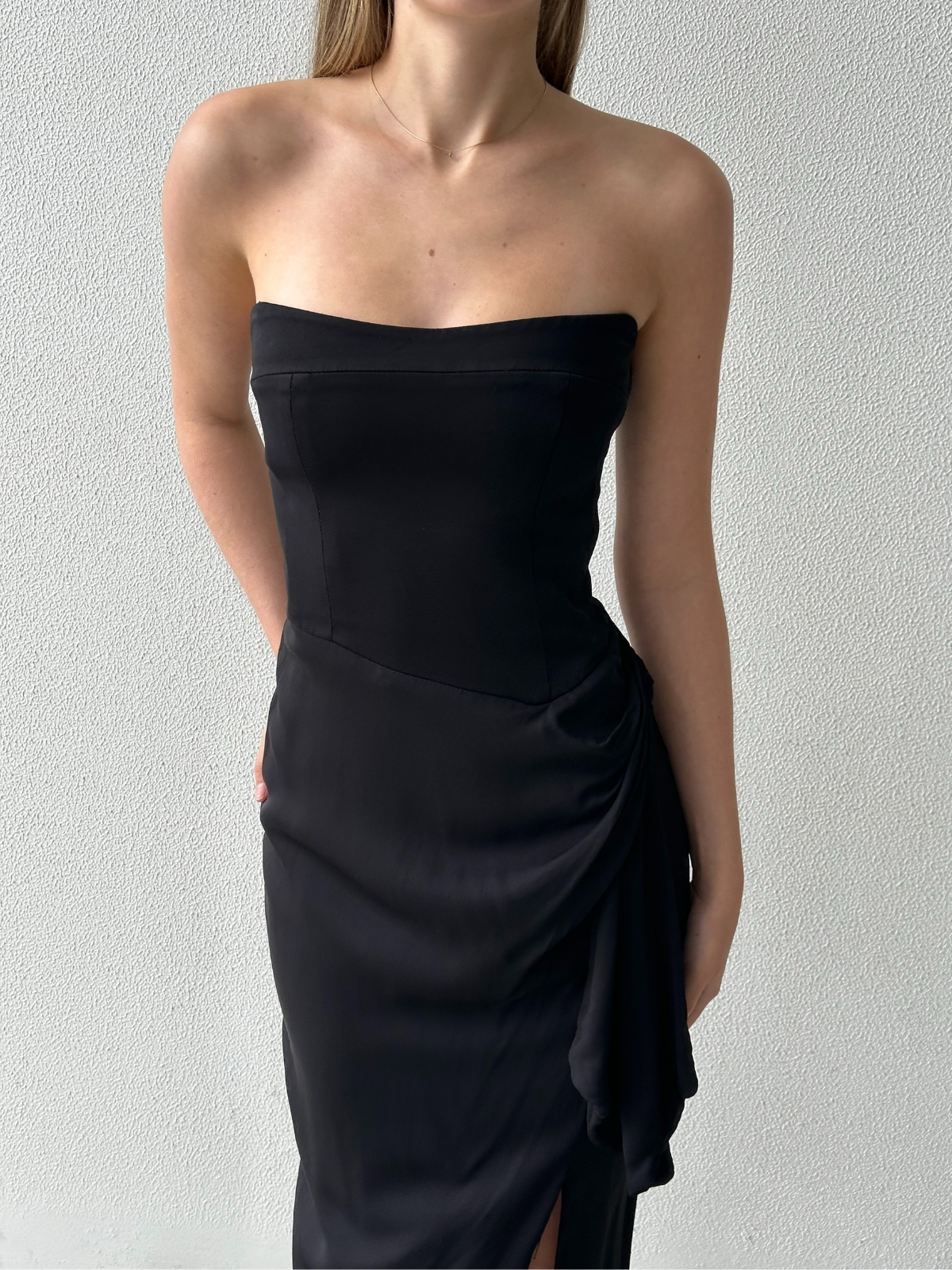 Asymmetrical Gown - Black