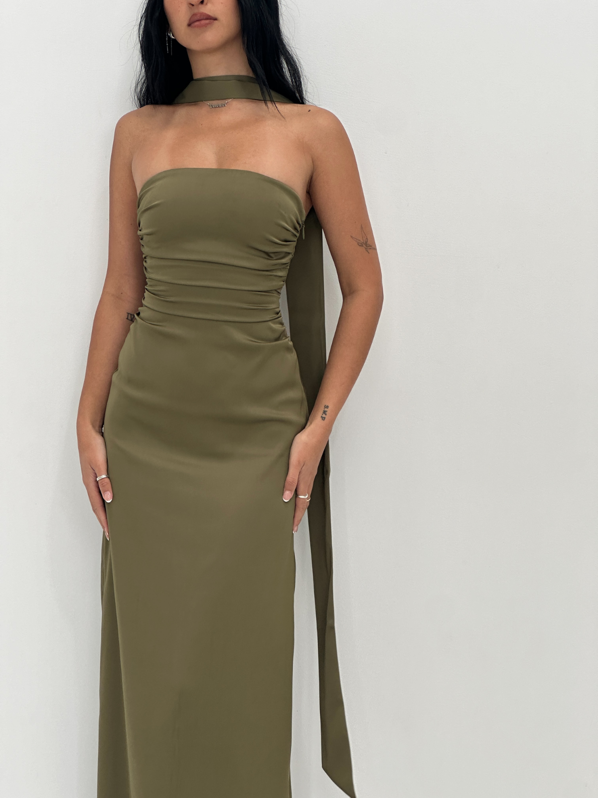 Catalina Gown - Olive