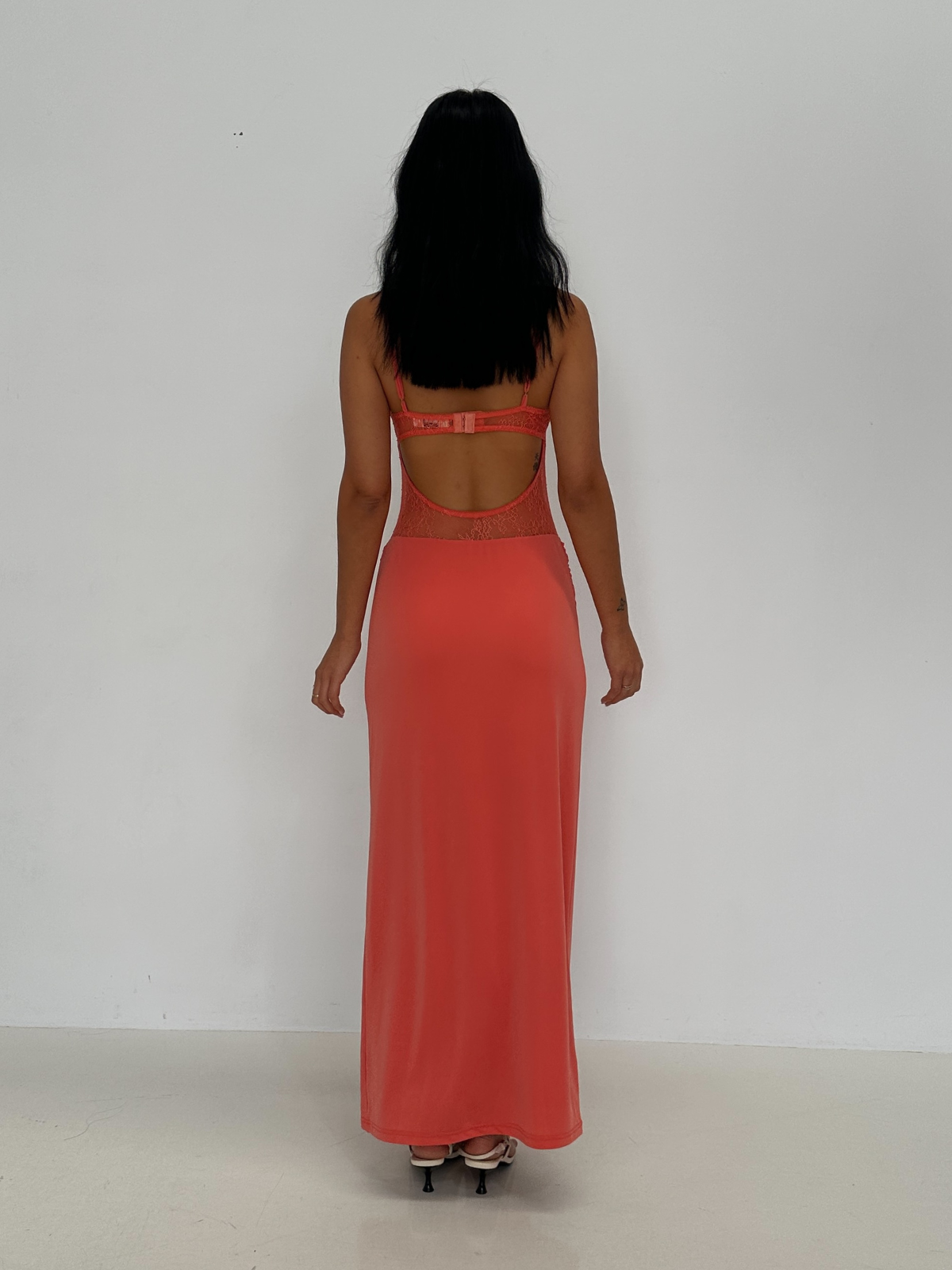 Stefania Dress - Coral