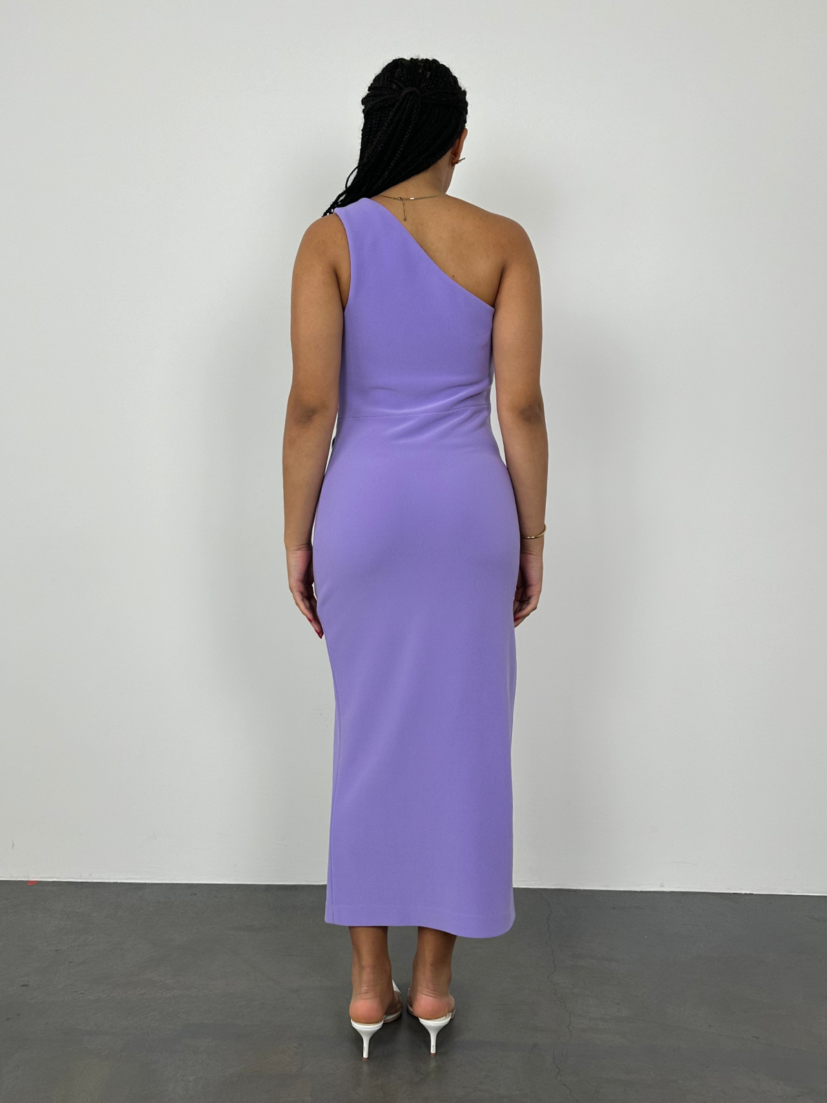 Clover Midi Dress - Purple