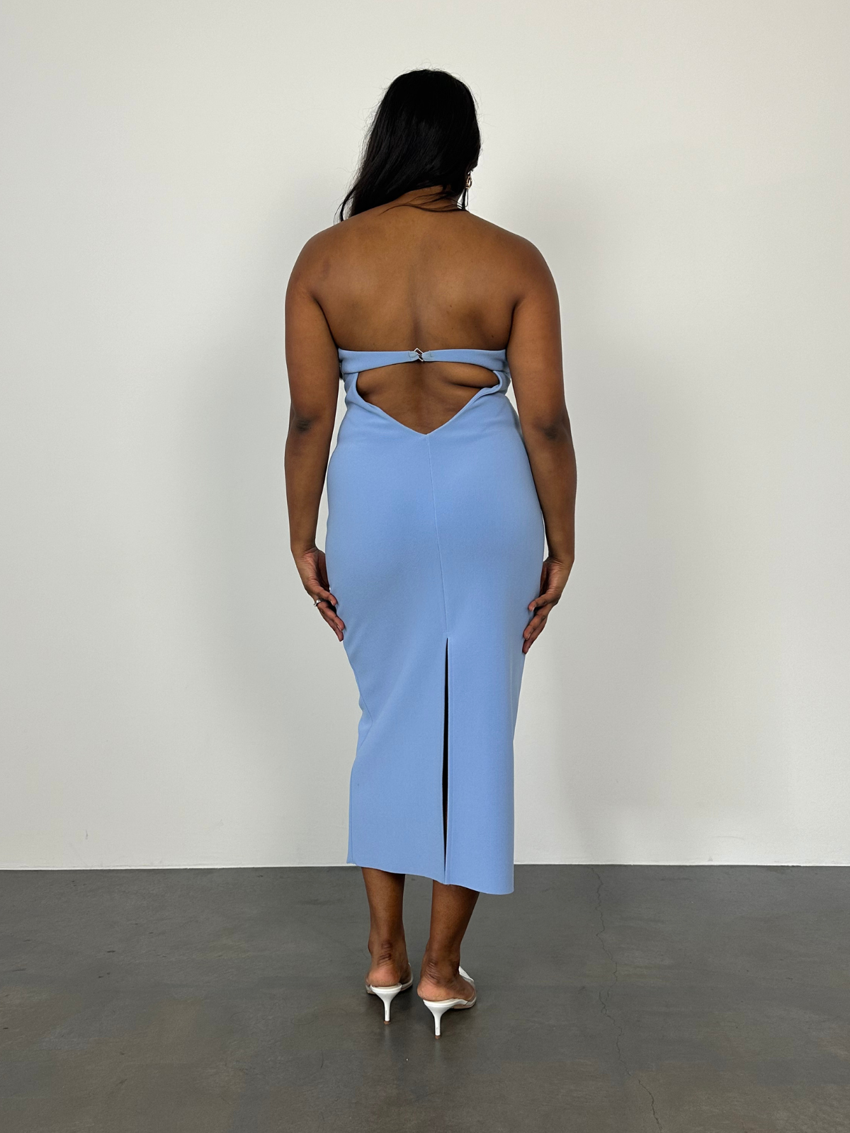 Karina Midi Dress - Blue