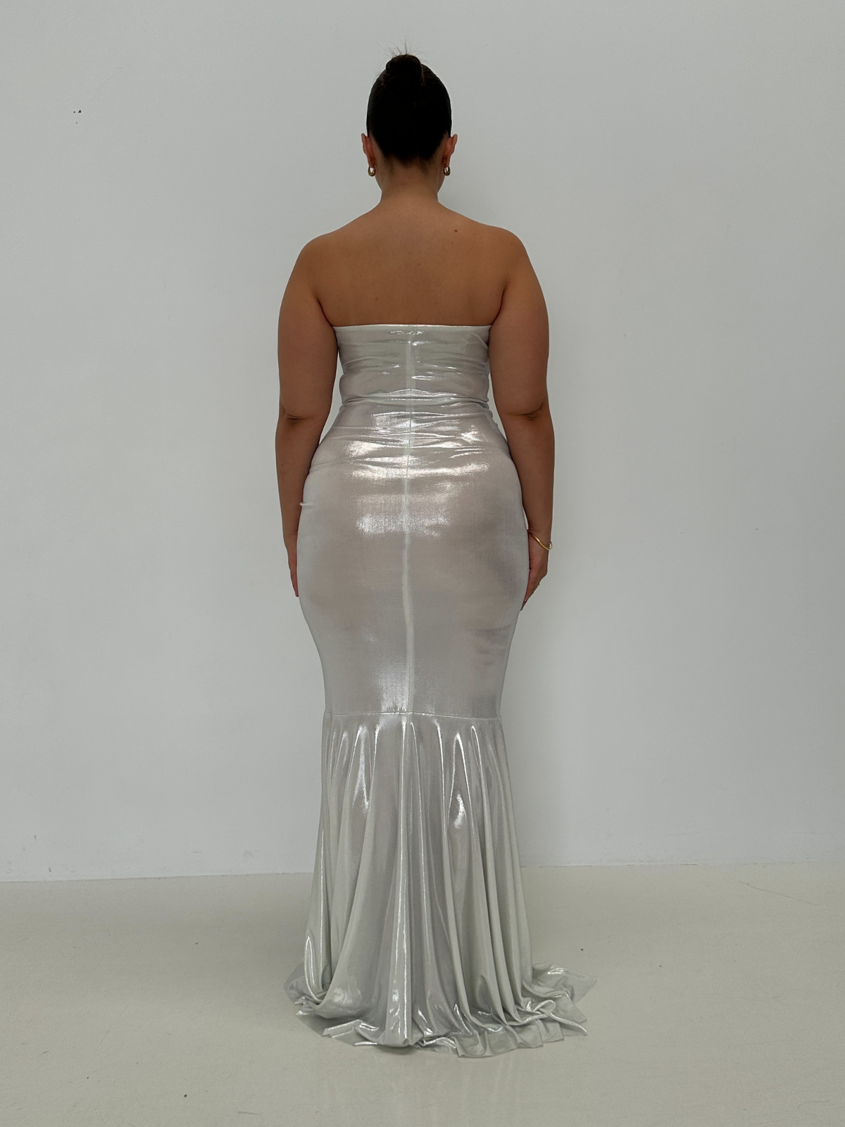 Fishtail Gown - Silver