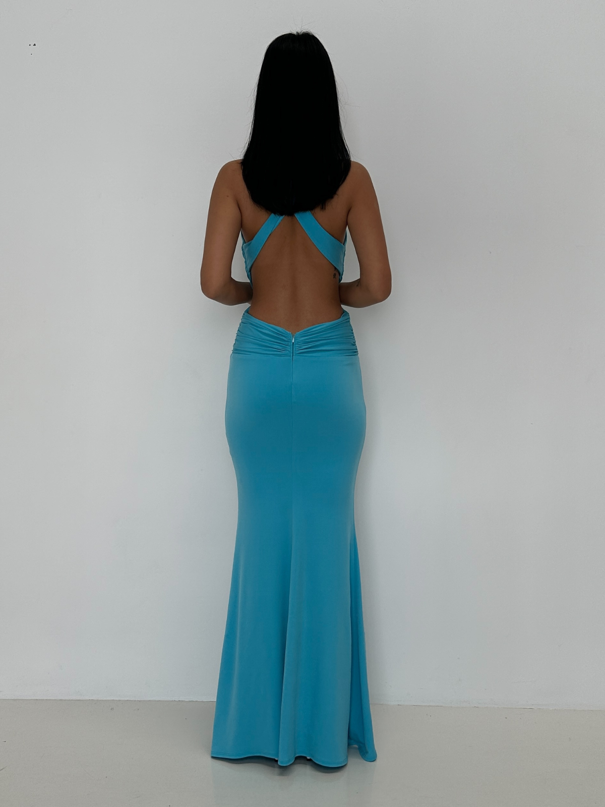 Secret Agent Gown - Cyan