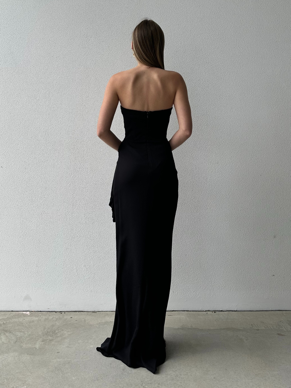 Asymmetrical Gown - Black