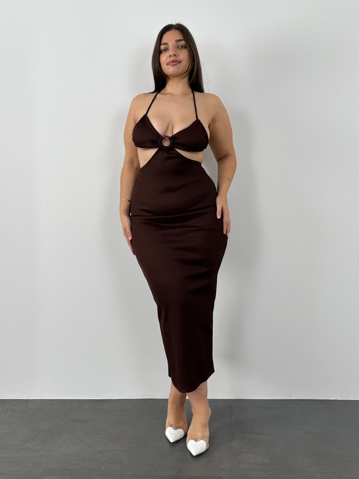 Kaiya Dress - Brown