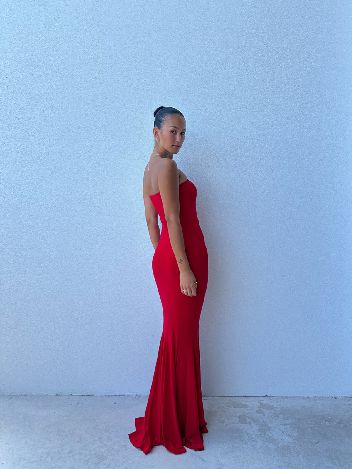 Fishtail Gown - Red