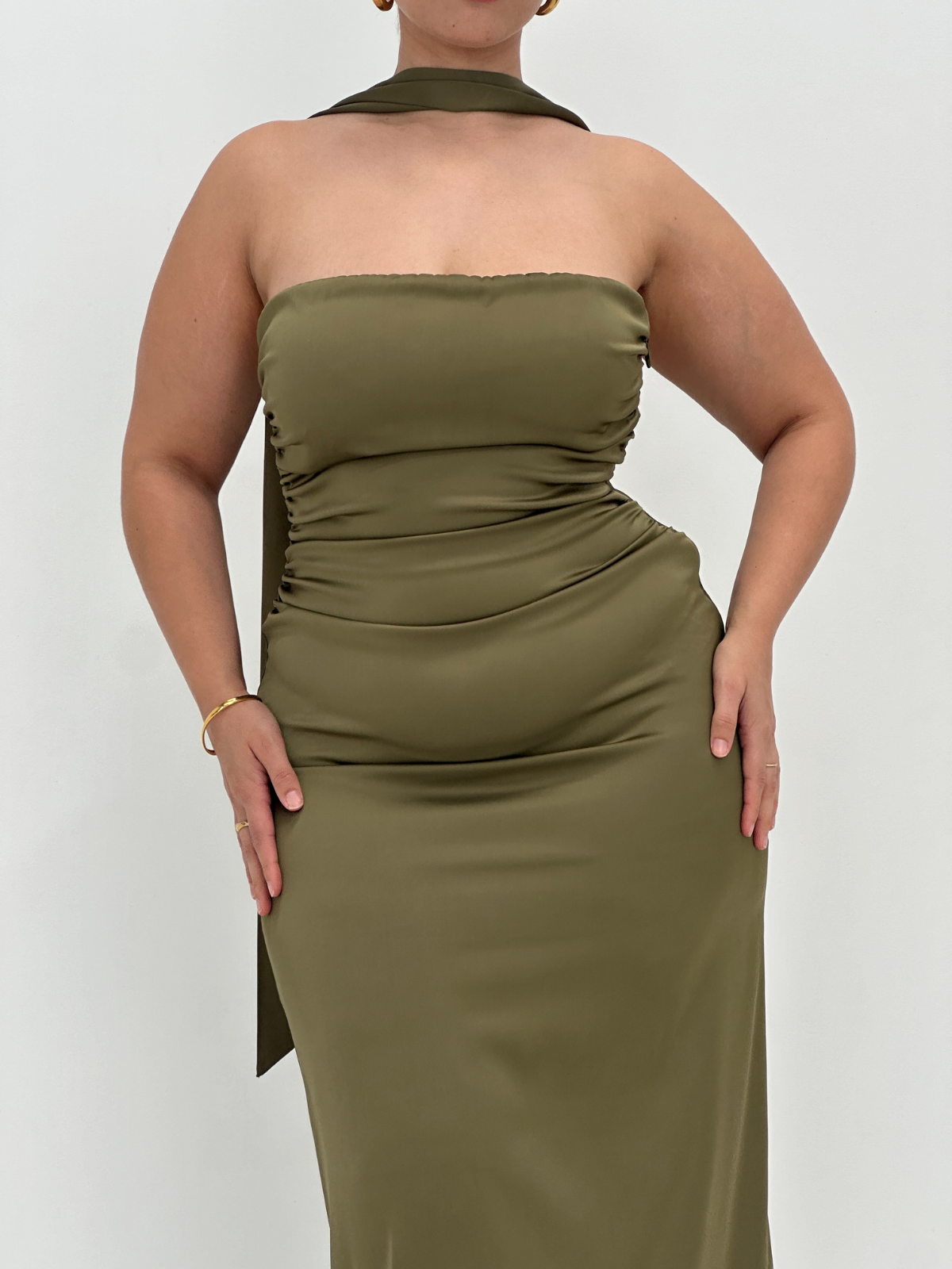 Catalina Gown - Olive