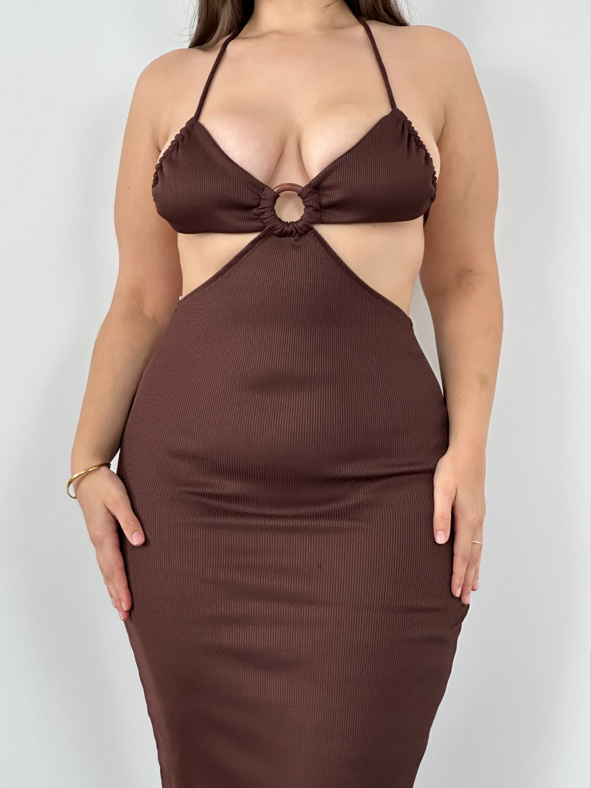 Kaiya Dress - Brown