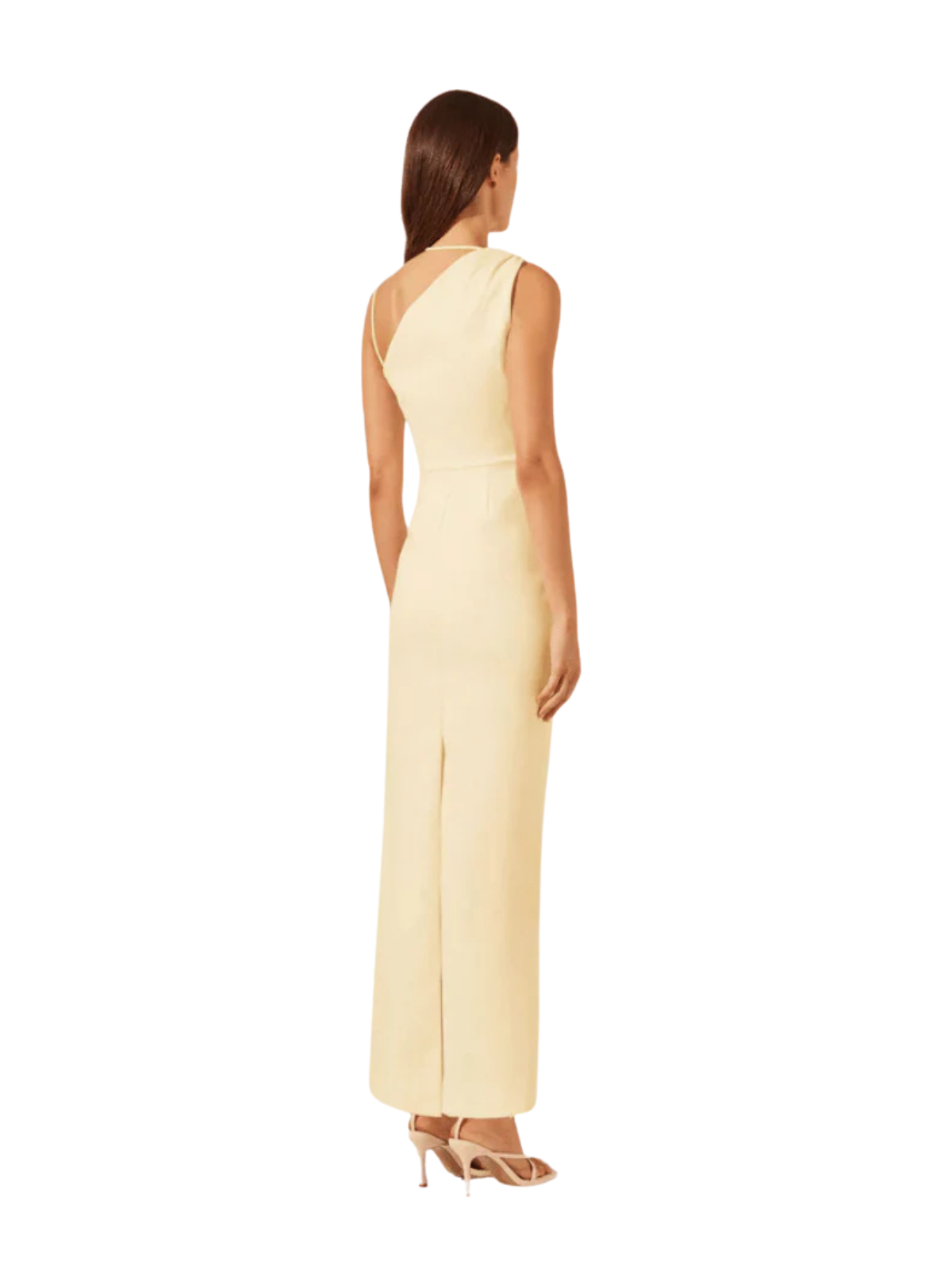 Lani Asymmetrical Gown - Lemon
