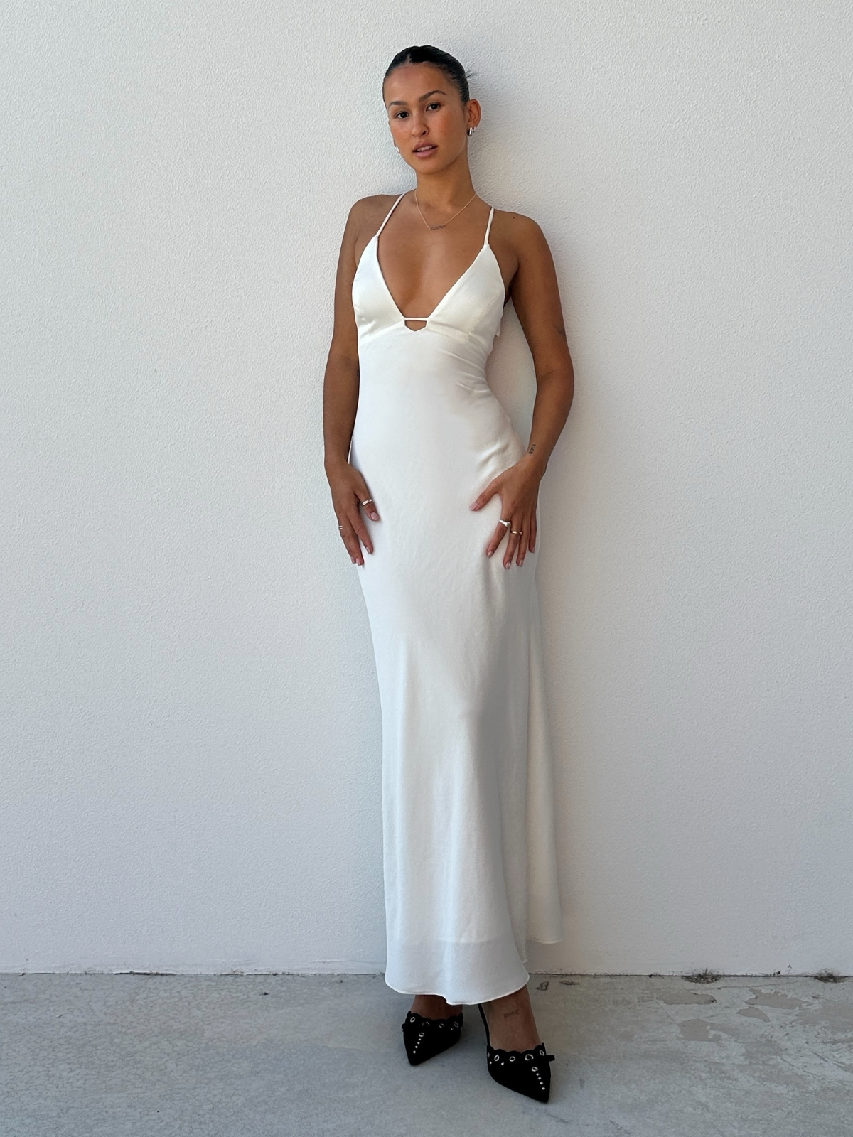 Shine Dress - White