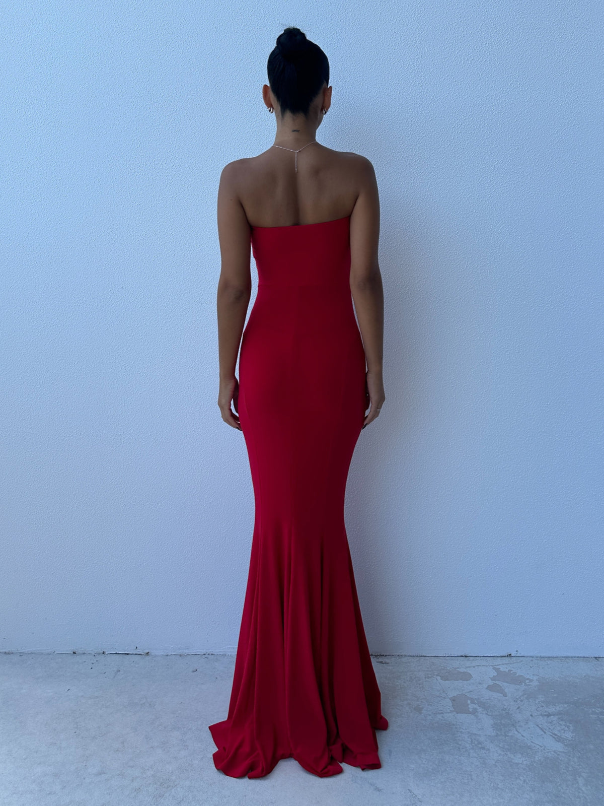 Fishtail Gown - Red